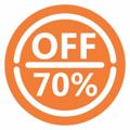 Telegram channel Off70% logo