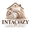 Логотип телеграм канала @postelnoe_belye_intacozy — INTACOZY home. Постельное белье и домашний текстиль