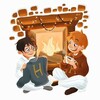 Логотип телеграм канала @pottermanihp — Гарри Поттер.Шалость удалась🧡🪄