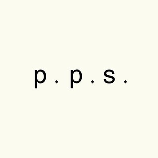 Логотип телеграм канала @pps_brand — p.p.s.brand