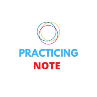 Logo saluran telegram practice_note — PRACTICING NOTE🤓📝📔