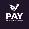 Логотип телеграм канала @pragencyyakov — PAY | PR AGENCY YAKOV