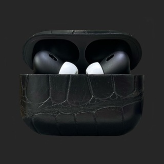 Логотип телеграм канала @premiumleather — AIRPODS В КОЖЕ КРОКОДИЛА