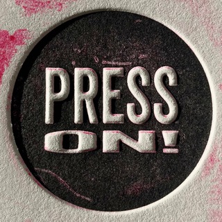 Логотип телеграм канала @press_on — PRESS ON!
