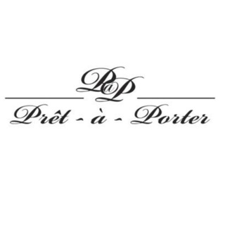 Логотип телеграм канала @pretaporter — "PRÊT-À-PORTER"