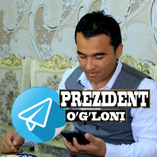 Telegram kanalining logotibi prezidentogloni — ℙℝ𝔼ℤ𝕀𝔻𝔼ℕ𝕋 𝕆'𝔾'𝕃𝕆ℕ𝕀 #RASMIY