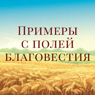 Логотип телеграм канала @primeryspoleiblagovestia — Примеры с полей Благовестия