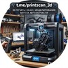 Лагатып тэлеграм-канала printscan_3d — 3D печать/сканирование