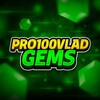 Логотип телеграм канала @pro100vlad_gems — pro100vlad x Gems