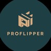 Логотип телеграм канала @pro_flipper — PROFLIPPER. Инвестиции в недвижимость