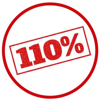 Логотип телеграм канала @procentov110 — Сто десять процентов %