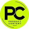 Логотип телеграм канала @productcontent — PRODUCT CONTENT