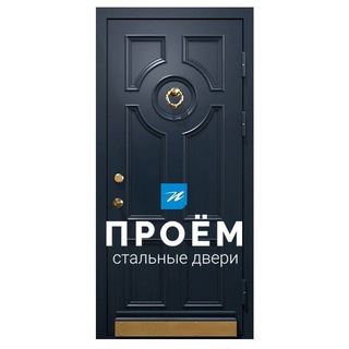 Логотип телеграм канала @proemspb — "ПРОЕМ" стальные двери на заказ
