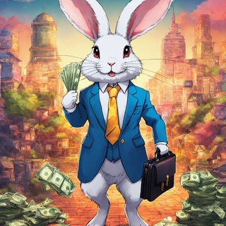 Логотип телеграм канала @profit_rabbit — Обучалка Профит Реббит - Заработок без вложений