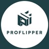 Логотип телеграм канала @proflipper_projects — PROFLIPPER. Проекты недвижимости