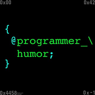 Logo of telegram channel programmer_humor — Programmer Humor
