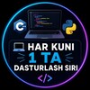 Telegram kanalining logotibi programmingpythonc — 💻 Har kuni 1 ta dasturlash siri