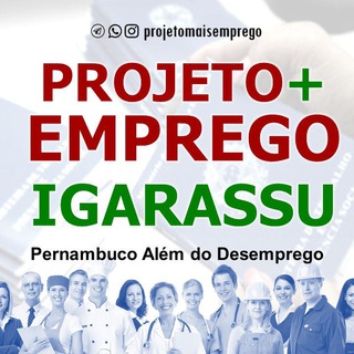 Logotipo do canal de telegrama projetomaisemprego - Projeto➕Emprego Igarassu