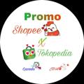 Logo saluran telegram promoshopeextokpedia — PROMO SHOPEExTOKOPEDIAxLAZADA