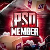 Логотип телеграм канала @psdmember — PSD Member|Дизайн Студия🧠