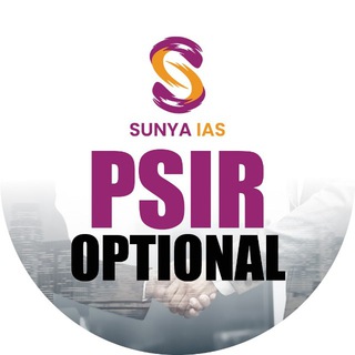 टेलीग्राम चैनल का लोगो psir_optional_sunyaias — Sunya IAS - PSIR Optional