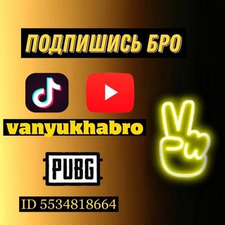 Логотип телеграм канала @pubgmobile3227 — VANYUKHA BRO