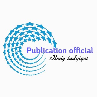 Telegram kanalining logotibi publication_official — Publication official (Ilmiy tadqiqot)