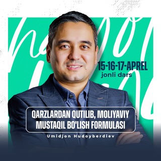 Telegram kanalining logotibi pul_boshqarish_ilmi — Qarzdan qutilib moliyaviy mustaqil bo'lish formulasi || Umidjon Hudoyberdiev