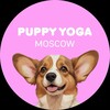 Логотип телеграм канала @puppyyogamsk — Йога со щенками в Москве