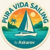 Логотип телеграм канала @puravidasailing — PURA VIDA SAILING by Askarov