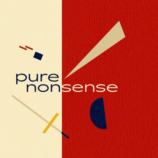 Логотип телеграм канала @purenonsense — pure nonsense
