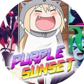 Логотип телеграм канала @purple_sunsetclub — Purple Sunset I Аниме мемы