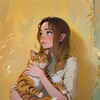 Логотип телеграм канала @purpurprus — Три кота и одна Варя