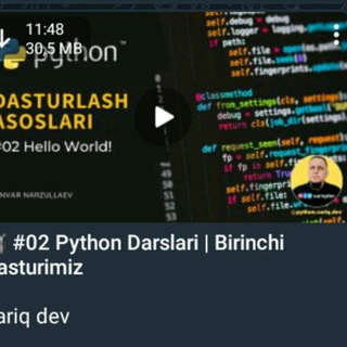 Telegram kanalining logotibi python_anazrullayev — Anvar_Nazrullayev_PYTHON🐍
