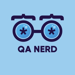 Логотип телеграм канала @qa_nerd — QA NERD