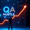 Логотип телеграм канала @qa_hustle — QA Hustle