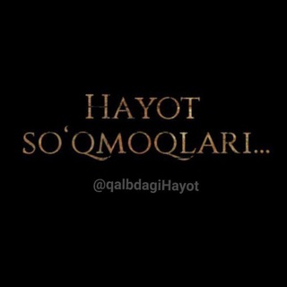 Telegram channel Hayot so‘qmoqlari logo