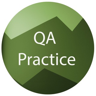 Логотип телеграм канала @qapractice — QA Practice. Vikulishna | Практика для тестировщика