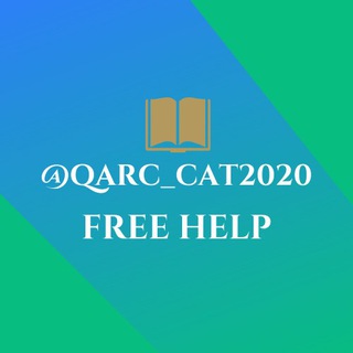 Logo of telegram channel qarc_cat2020 — QARC for CAT 2020 (Free Prep)