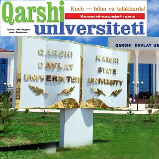 Telegram kanalining logotibi qarshiuniversiteti_gazetasi — "Qarshi universiteti" gazetasi