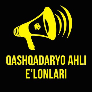Telegram kanalining logotibi qashqadaryo_ahli_elonlar — QASHQADARYO AHLI E’LONLARI