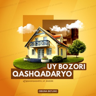 Telegram kanalining logotibi qashqadaryo_uy_bozorii — Qashqadaryo uy bozori | Qarshi uylari