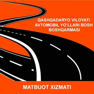 Telegram kanalining logotibi qashqadaryoavtoyol — QASHQADARYO VILOYAT AVTOMOBIL YO‘LLARI BOSH BOSHQARMASI
