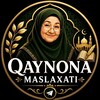 Telegram kanalining logotibi qaynonamaslahati — ҚАЙНОНА МАСЛАХАТИ