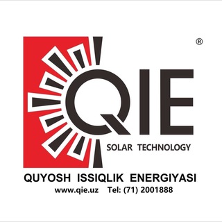 Логотип телеграм канала @qie_solar — QIE.uz - Солнечные Водонагреватели
