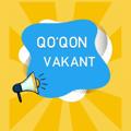 Logo saluran telegram qoqonvakansya — QO'QON ISH - QO'QON ISH BOR - QO'QON ISH KERAK