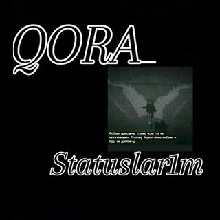 Логотип телеграм канала @qora_statuslarim1 — Qora_statuslar1m