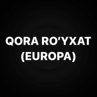 Telegram kanalining logotibi qoraroyxat_pl — QORA RO’YXAT (EUROPA)