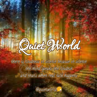 Logo of telegram channel quietworld — Quiet World 🍁