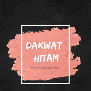 Logo of telegram channel quotesdakwathitam — Dakwat Hitam